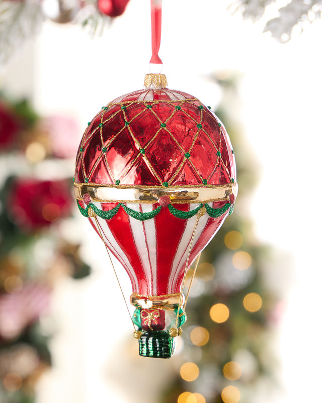 Hot Air Balloon Christmas Ornament